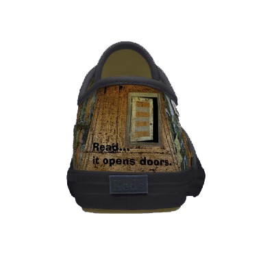 Shoe Read...it opens doors, art by William Solis