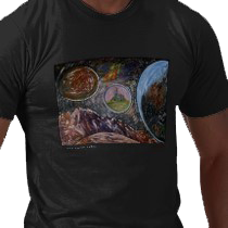 T-Shirt When Worlds Collide, art by Solis