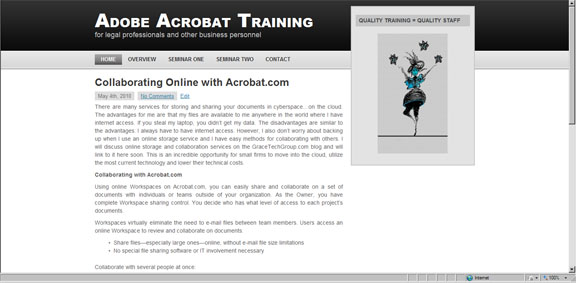 Adobe Acrobat Training website and acrobat articles