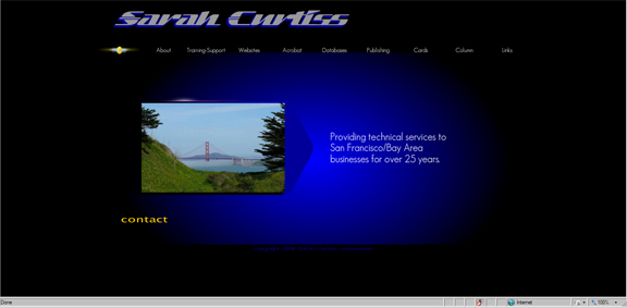 Sarah Curtiss Technical Consultant website