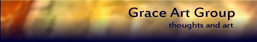 Banner for Grace Art, San Francisco, original art cards and books
