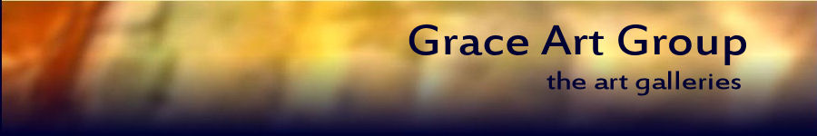 Banner for Grace Art, San Francisco, original art cards and books