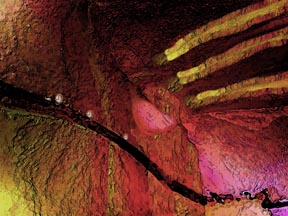 Abstract representation of passion on all levels of the cosmic scale from Everything IS, a visual and philosophical theory of everything by Sarah Curtiss
