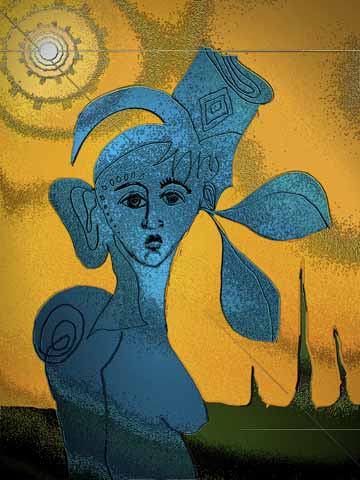 Mythical Book Woman